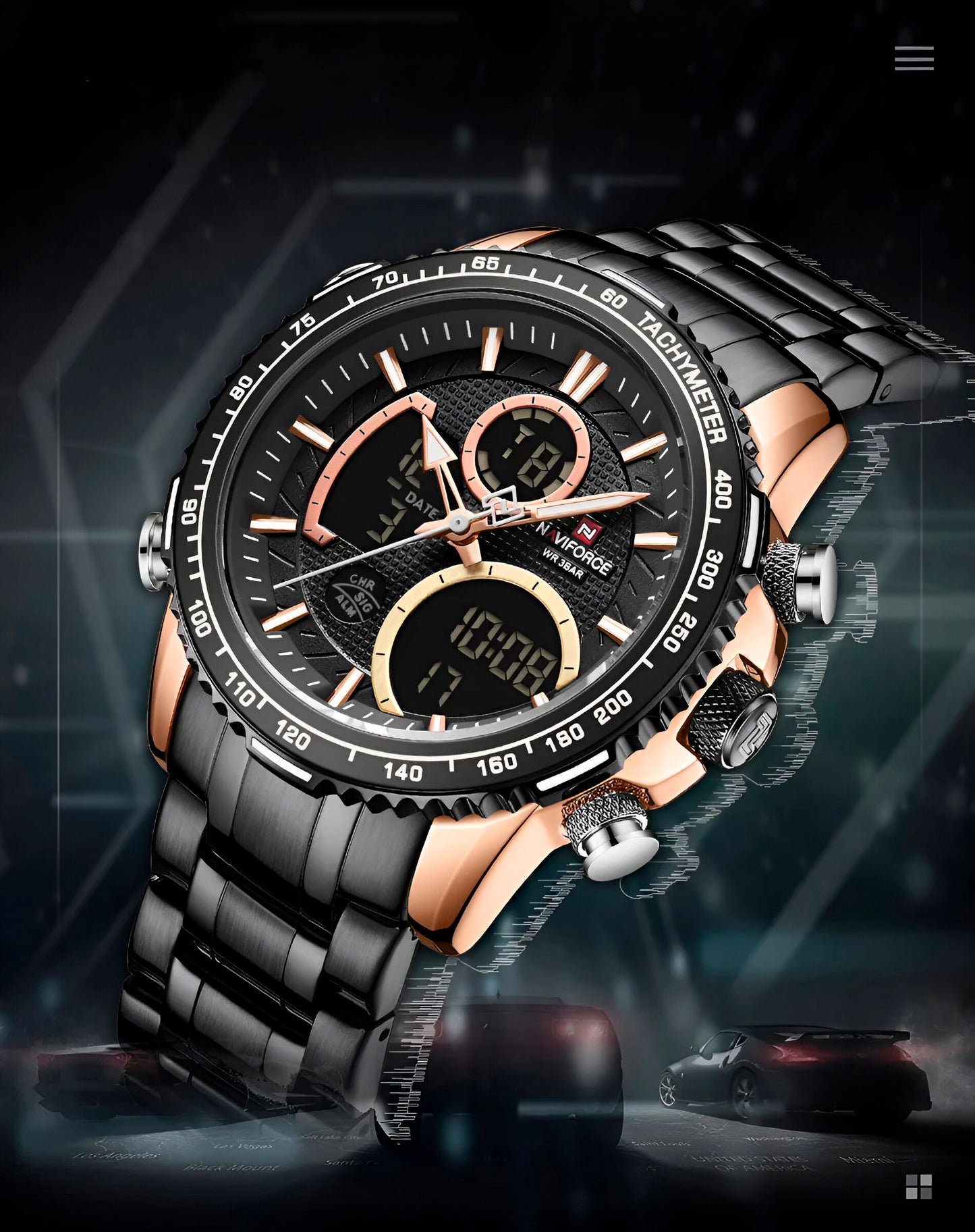 Reloj Naviforce Casual Nf9182 Crono Homb