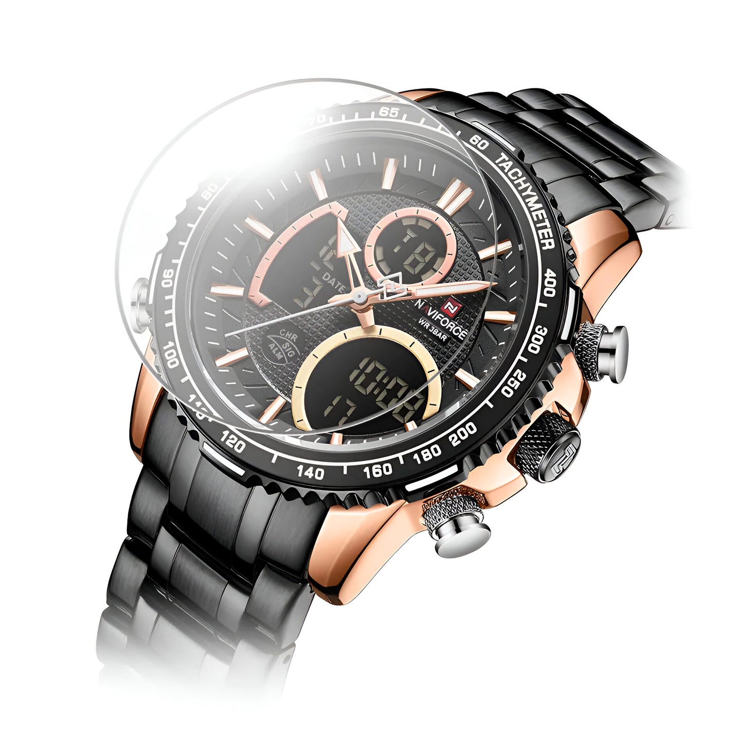 Reloj Naviforce Casual Nf9182 Crono Homb